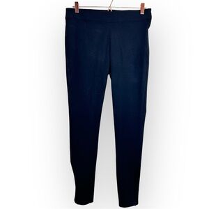 White House Black Market The Legging Black Ponte Ankle Pants Size 10 Long